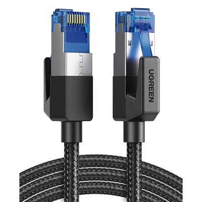 Cable Ethernet Cat8 CLASSâ… F/FTP Redondo UGREEN 80431 con Malla de Nylon 2 Metros