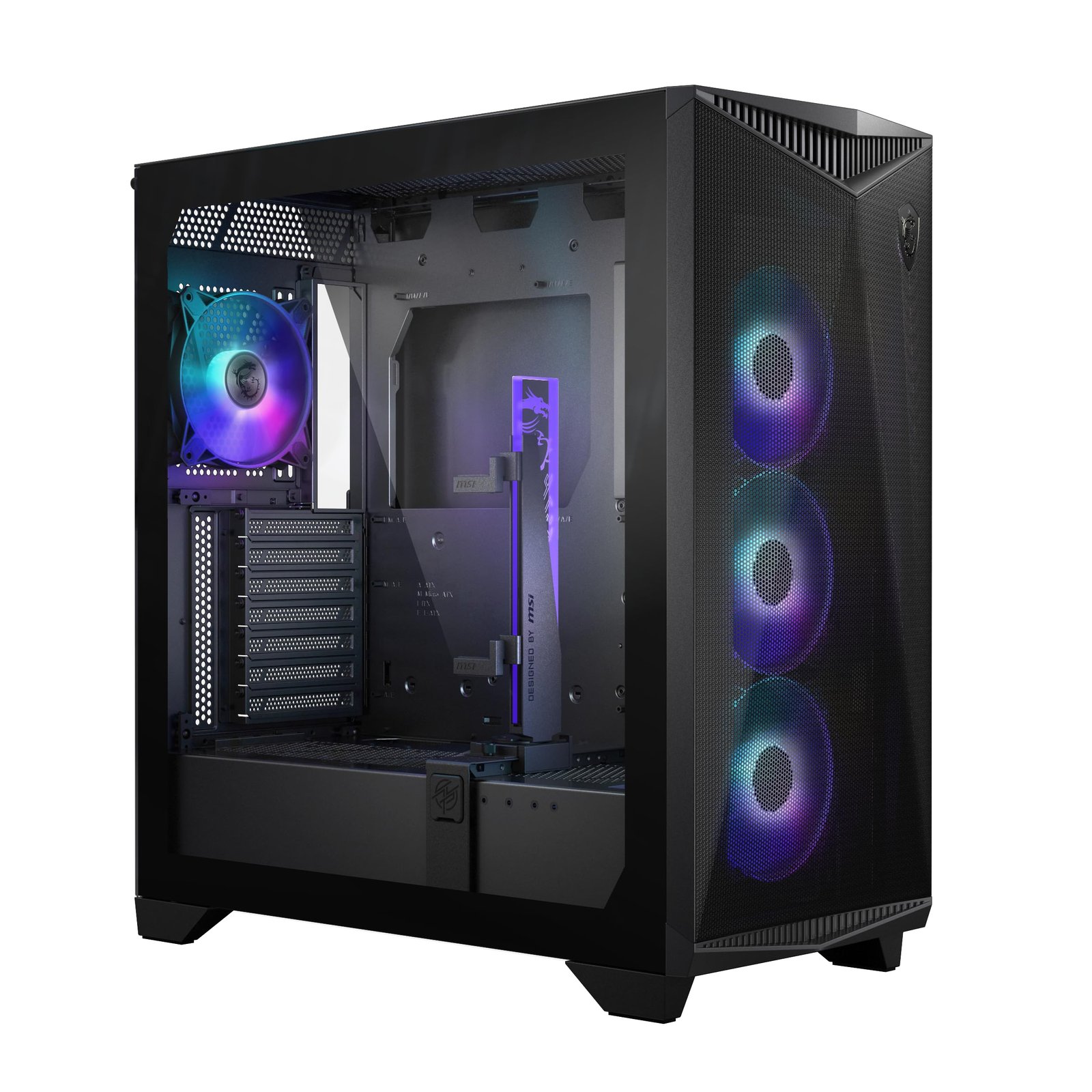 GABINETE MSI MEDIA TORRE BLANCO CRISTAL TEMPLADO 4FANS ARGB MPG GUNGNIR 300R AIRFLOW WHITE