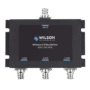 Divisor de potencia de 3 vías para la distribución de señal a tres antenas de servicio | 4.8 dB de pérdida por puerto | Conectores F hembra