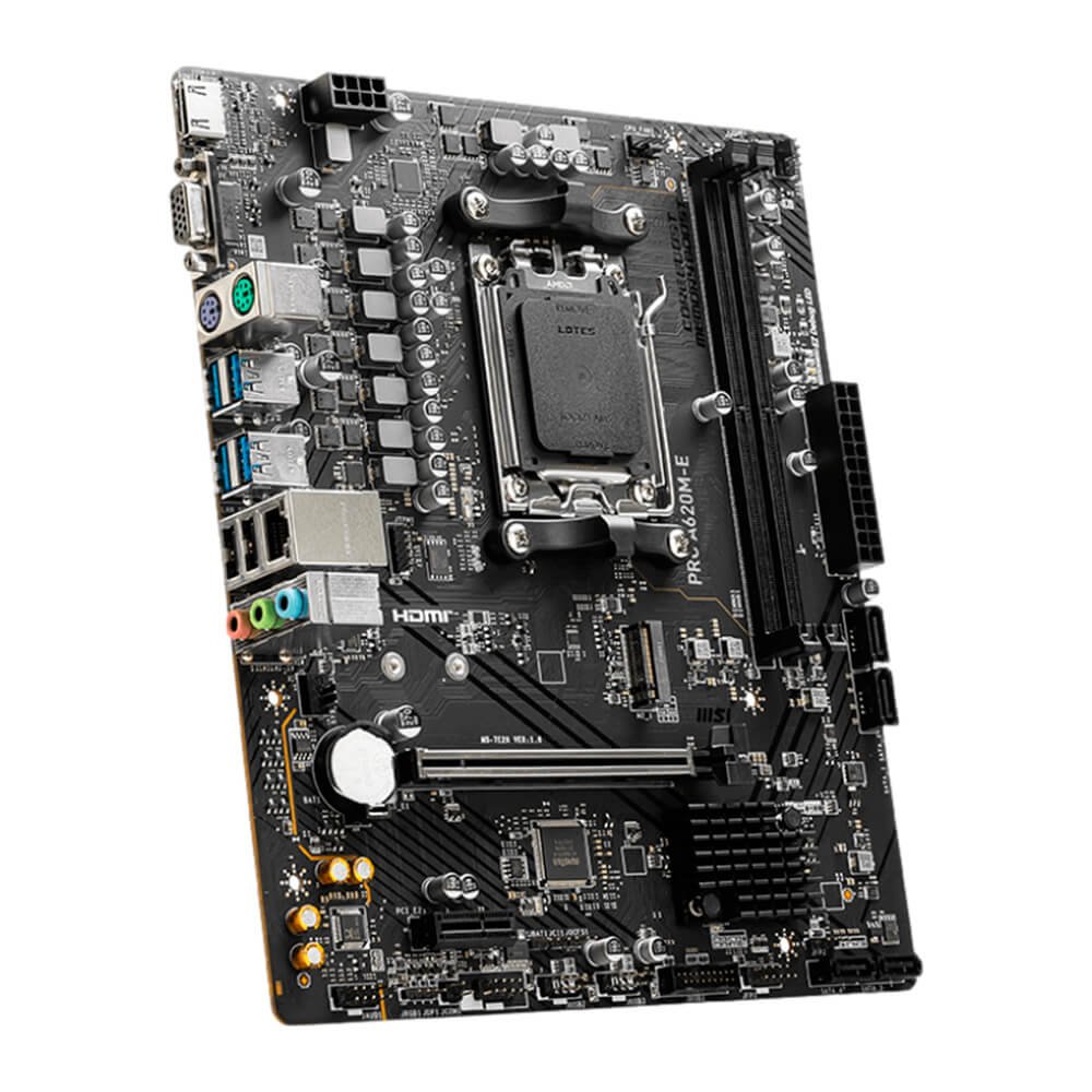 MB MSI A620 MATX AM5 2SLOTS RAM DDR5 1HDMI 1VGA PRO A620M E