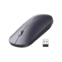Mouse inalámbrico 2.4 GHz | Ultra Delgado y Silencioso | DPI 1000/1600/2000/4000 (Ajustable)  | Alcance 10m | Scroll de Aluminio | Adaptable a diferentes superficies | Diseño suave al tacto | Contiene Receptor USB | Color Negro.