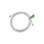 Jumper Coaxial con Cable Tipo RG-6 en Color Blanco de 9.14 Metros de Longitud y Conectores F Macho en Ambos Extremos. 75 Ohm de Impedancia.