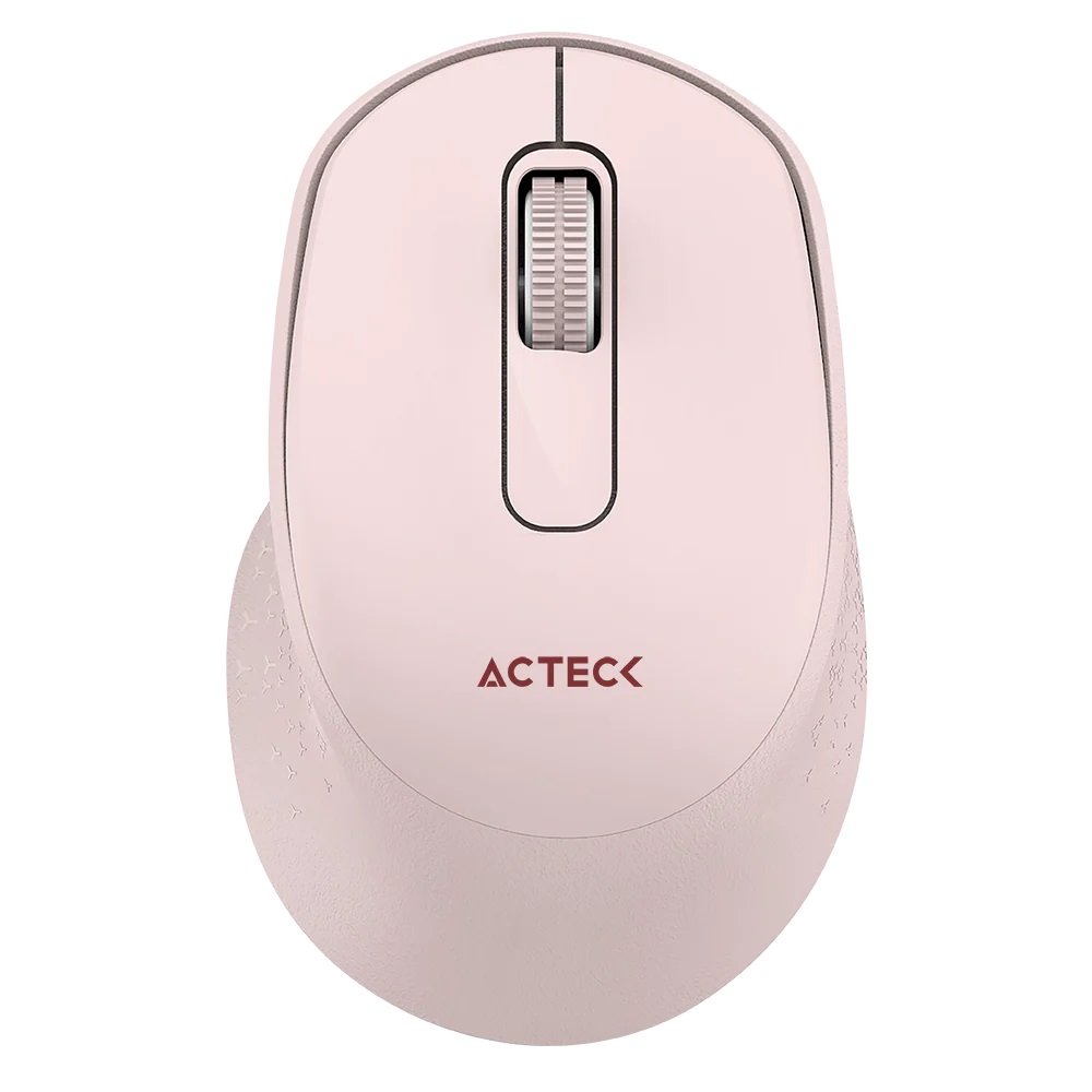 MOUSE INALAMBRICO ACTECK ERGONOMICO OPTIMIZE ERGO MI470 2.4 HRZ 1600 DPI 2 BOTONES ROSA AC 939881