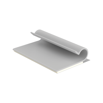 Clip Adhesivo Tipo J, PANDUIT AJC25-A-C Para Cables de Hasta 6.4 mm de Diametro, Uso Interior, Color Gris, Paquete de 100pz