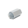 Cople hexagonal roscado cuerda maquina galvanizado de  12.7 mm (1/2").