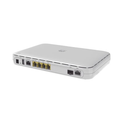 Router Empresarial / 1 puerto 10/100/1000 Mbps combo 1 puerto SFP (WAN) / 4 puerto 10/100/1000 Mbps(WAN/LAN) / Rendimiento 1 Gbps / VPN / Balanceo HUAWEI AR303 de Cargas / Hasta 200 Clientes / Administración Nube Gratis