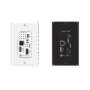 Placa de pared con Switcher y Transmisor HDBaseT con entradas HDMI y USB-C con concentrador USB para integración de AV