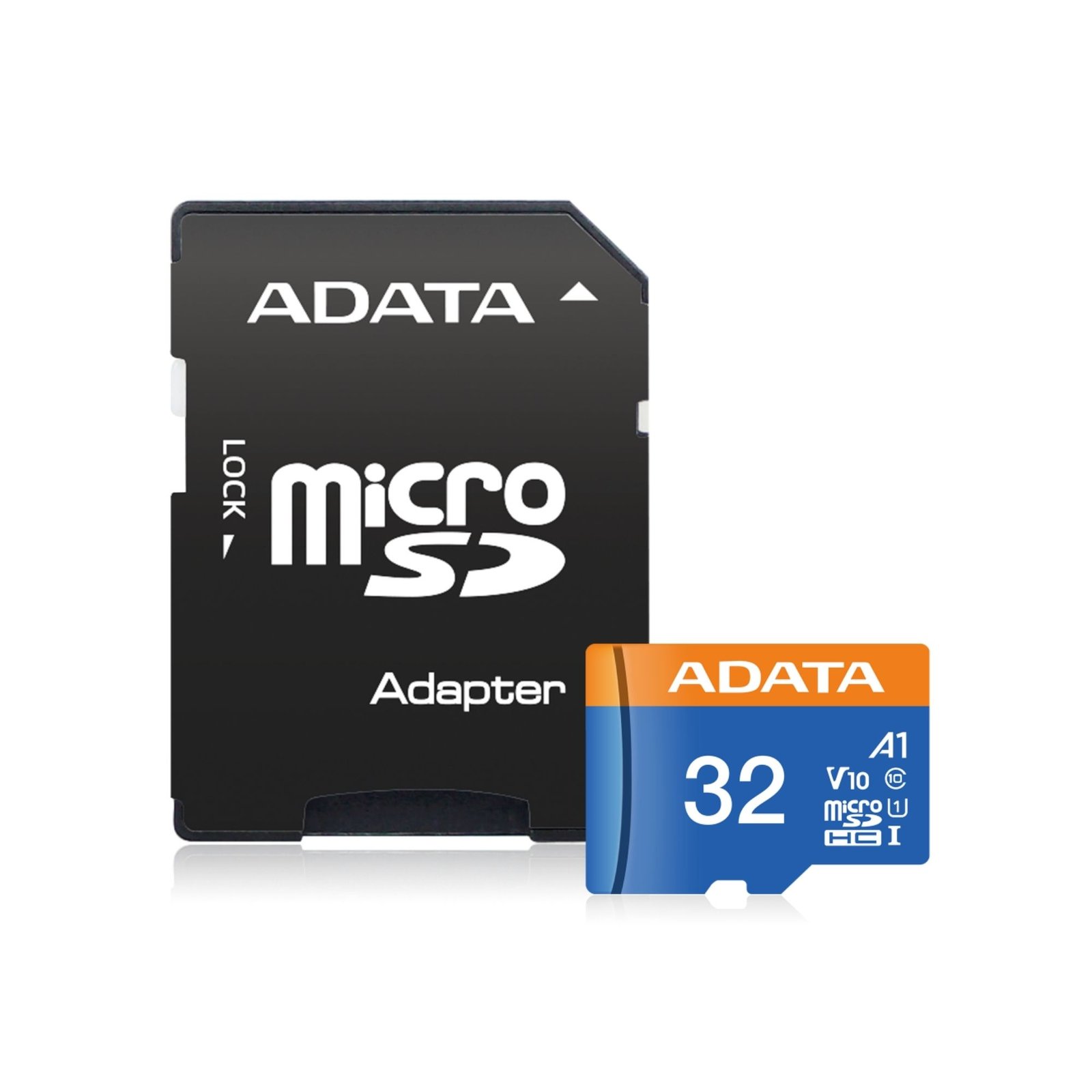MEMORIA MICRO SD ADATA 32GB CLASE 10 A1 CON ADAPTADOR AUSDH32GUICL10A1 RA1