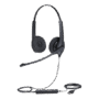Jabra Biz 1500 Duo, auricular profesional con cancelación de ruido, ideal para contact center con conexión USB (1559-0159)