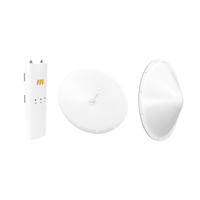Kit de radio C5C con Antena de 28dBi, Frecuencia (4.9-6.5 GHz), para hasta 20 km, Radomo, PoE y Jumpers Incluidos - Image 2