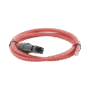 Cable Fotovoltaico, 1 m, Rojo, Calibre 10 AWG con Terminal MC4-M en un extremo