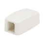 Caja de Montaje en Superficie, Para 1 Módulo Mini-Com, Color Blanco Mate