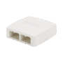 Caja de Montaje en Superficie, Para 4 Módulos Mini-Com, Color Blanco