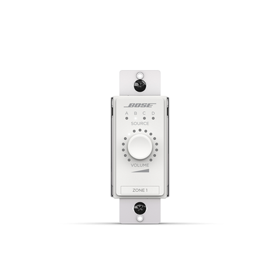 ControlCenter Controlador BOSE PROFESSIONAL CC3-DW de volumen y seleccion de fuente (A/B/C/D) de zona digital | Blanco