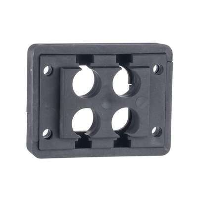 Pasacables de 4 Orificios de Marco Rectangular de 1.81" X 1.42", IP54,  para Cables Terminados, color Negro - Image 3