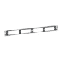 Patch Panel de Fibra Óptica, Para 4 Placas Acopladoras FAP o FMP, Color Negro, 1UR