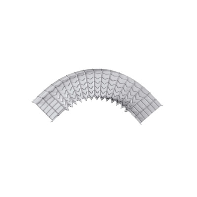 Curva Pre-Fabricada Horizontal de 90° con medidas de 54 mm de Peralte y 300 mm Ancho (54/300 mm) - Image 2