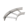 Curva Horizontal de Aluminio de 90° Perfil Z / Peralte 3 1/4" / Ancho 12" / Radio 8" / Incluye Tornillería (CHC90EZ314R8X12AK)