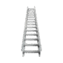 Escalera de Aluminio Portacables / Perfil Z / Peralte 3 1/4" /Paso 9" / Ancho 9" / 3.66 metros / Capacidad Máx. 205 Cables / Incluye Cople Union y Tornillería