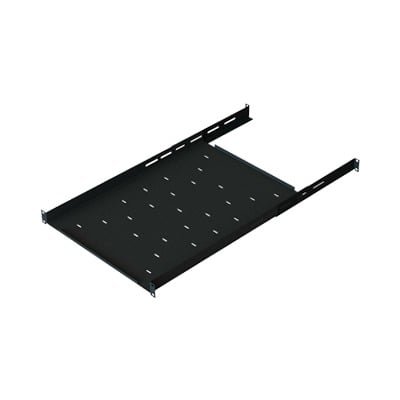 Charola Ajustable para Rack de 19″ de 4 postes de 1 Unidad de Espacio. Profundidad de 633 a 816 mm