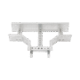 Derivación "T" Horizontal de Aluminio Perfil Z / Peralte 3 1/4" / Ancho 6"/ Radio 8" / Incluye Tornillería (CHTHEZ314R8X6AK)