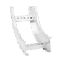 Curva Vertical Interior de Aluminio de 90° Perfil Z / Peralte 3 1/4" / Ancho 6" / Radio 8" / Incluye Tornillería