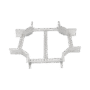 Derivación "X" Horizontal de Aluminio Perfil Z / Peralte 3 1/4" / Ancho 12"/ Radio 8" / Incluye Tornillería (CHXHEZ314R8X12AK)