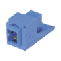 Módulo Acoplador SC Simplex, para Fibra Óptica Monomodo OS1/OS2, Tipo Mini-Com, Color Azul