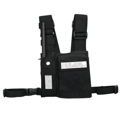 Pechera Universal Sin Logo SYSCOM CPP-SLG con Soporte para Radio y Bolígrafo más Bolsa con Cinta Adherente para su Seguridad. - Image 2