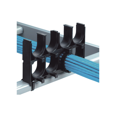 Espaciador PANDUIT CRS1-125-X de Cables de Nylon 6.6, Con 1 Espacio de 1.25 in (31.8 mm) de Diámetro, Color Negro, 1 Pieza