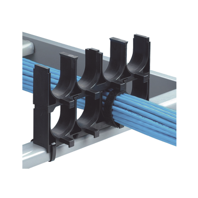 Espaciador PANDUIT CRS4-125-X de Cables de Nylon 6.6, Con 4 Espacios de 1.25 in (31.8 mm) de Diámetro, Color Negro, 1 Pieza - Image 6