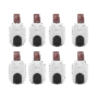 Kit de Camaras WiFi, Incluye 8 Piezas CS-H8C y 8 Piezas HS-TF-E1/32G / Audio de Dos Vías / Detección de Movimiento /  Luz Blanca / Sirena  /  Uso en Exterior con Protección