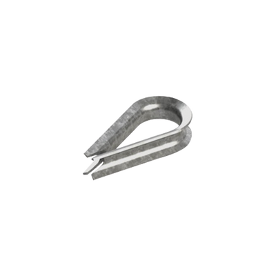 Guardacabos/cuello 1/4″ acero con electro galvanizado.