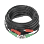 Cable coaxial ( BNC RG59 ) + Alimentación / SIAMÉS / 10 Metros / 100 % COBRE / Para Cámaras 4K  / Uso interior y exterior
