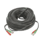 Cable coaxial ( BNC RG59 ) + Alimentación / SIAMÉS / 50 Metros / 100 % COBRE / Para Cámaras 4K  / Uso interior y exterior