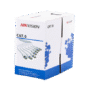 Bobina de Cable de 305 m (1000 ft) Cat 6 / 100% Cobre / Color Blanco / Uso en Interior / PVC