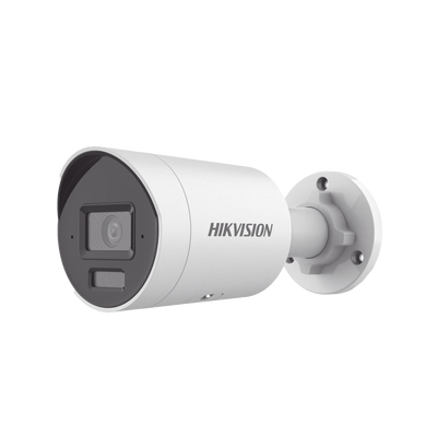 [Dual HIKVISION DS-2CD2023G2-LI2U Light + 2 Micrófonos Integrados] Bala IP 2 Megapixel / Lente 2.8 mm / 40 mts Luz Blanca + 40 mts IR / ACUSENSE / Exterior IP67 / WDR 120 dB / PoE / Micro SD / Metal / ACUSEARCH