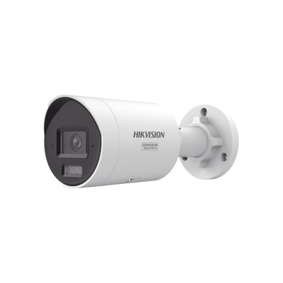 [Dual HIKVISION DS-2CD2087G3-LI2UY Light + ColorVu 3.0 + HikAI] Bala IP 8 Megapixel / Lente 2.8 mm / 40 mts IR + Luz Blanca / 2 Microfonos Integrados / Exterior IP67 / WDR 130 dB / ACUSENSE 3.0 / Metal / NEMA 4X / ACUSEARCH