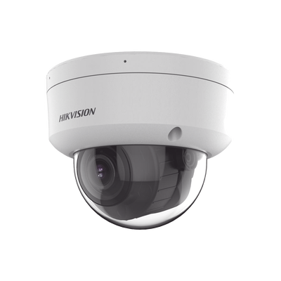 [Dual HIKVISION DS-2CD2723G2-LIZS2U Light + 2 Micrófonos Integrados] Domo IP 2 Megapixel / Lente Mot. 2.8 A 12 mm / 40 mts Luz Blanca + 40 mts IR) / ACUSENSE / Exterior IP67 / IK10 / WDR 120 dB / PoE / ONVIF / Alarmas I/O / Micro SD / Metal / ACUSEARCH