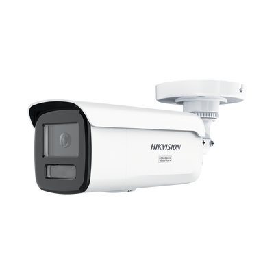 [Dual HIKVISION DS-2CD2T67G3-LIS2UY/SRB Light + ColorVu 3.0 + HikAI] Bala IP 6 Megapixel / Lente 4 mm / 60 mts IR + Luz Blanca / Exterior IP67 / Estrobo Azul y Rojo / WDR 130 dB / ACUSENSE 3.0 / Metal / NEMA 4X / ACUSEARCH