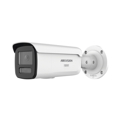 [Dual HIKVISION DS-2CD2T87G3-LIY Light + ColorVu 3.0 + HikAI] Bala IP 8 Megapixel / Lente 4 mm / 60 mts IR + Luz Blanca / Exterior IP67 / WDR 130 dB / ACUSENSE 3.0 / Metal / NEMA 4X / ACUSEARCH