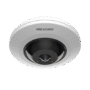 Mini Fisheye IP 5 Megapixel / Panorámica 180° - 360° / 8 mts IR / Interior / PoE / HEOP / ACUSENSE / Detección Facial / Microfono Integrado