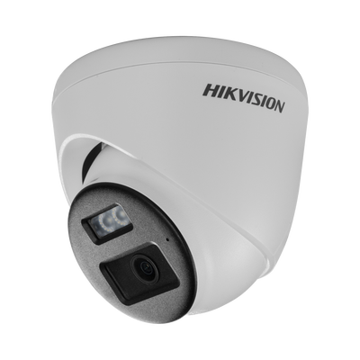 [Audio HIKVISION DS-2CE78K0T-LTS Bidireccional + Dual Light + ColorVu] Turret TURBOHD 3k (5 Megapixel) / Lente 2.8 mm / 40 mts IR EXIR + 40 mts Luz Blanca / Micrófono y Bocina Integrado / Exterior IP67 / dWDR