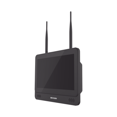NVR 4 Megapixel / Pantalla LCD 11.6″ / 4 canales IP / 1 Bahía de Disco Duro / 2 Antenas Wi-Fi / Salida de Vídeo Full HD