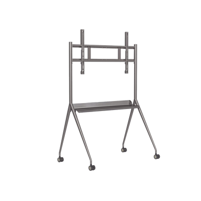Montaje de Piso Móvil para Pantallas de 55″  hasta 75″ / Compatible con VESA / Incluye Soporte para la Pantalla