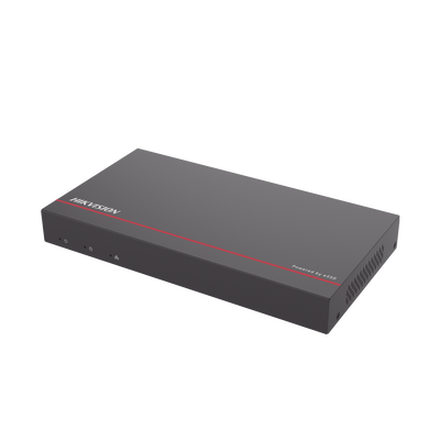 NVR + eSSD / 4 Megapixel / 8 Canales IP / 8 Puertos PoE+ / eSSD HIKVISION DS-E08NI-Q1/8P/1T de 1 TB / ACUSENSE / Diseño Compacto y Cero Ruido