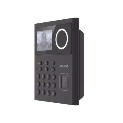Terminal Min Moe WiFi con Batería de Respaldo / Administrable por Smartphone o Nube / Acceso y Asistencia / Huella, Facial y Tarjetas MIFARE / 500 rostros y 1,000 Huellas y Tarjetas / Detección de Cubrebocas / Hik-Connect Teams / HIK-IA