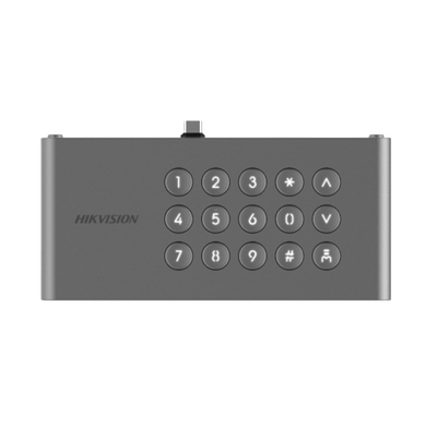 Módulo HIKVISION DS-KDM9633-KP de Teclado para Frente de Calle IP DS-KD9633-WBE6 / Conexión USB-C / 15 Botones / IP65 / IK07