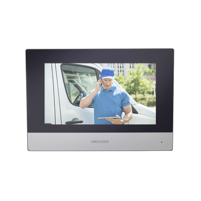 Monitor Hibrido IP WiFi Touch Screen 7″ para Videoportero IP  / Vídeo en Vivo / PoE Estándar / Apertura Remota / Llamada Entre Monitores / Audio de dos vías / Policarbonato