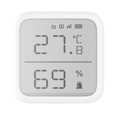(AX PRO) Detector de Temperatura y Detector de Humedad Inalámbrico / 2.7″ de Tamaño / Uso en Interior / Rango de Detección desde  -35°C hasta 99°C